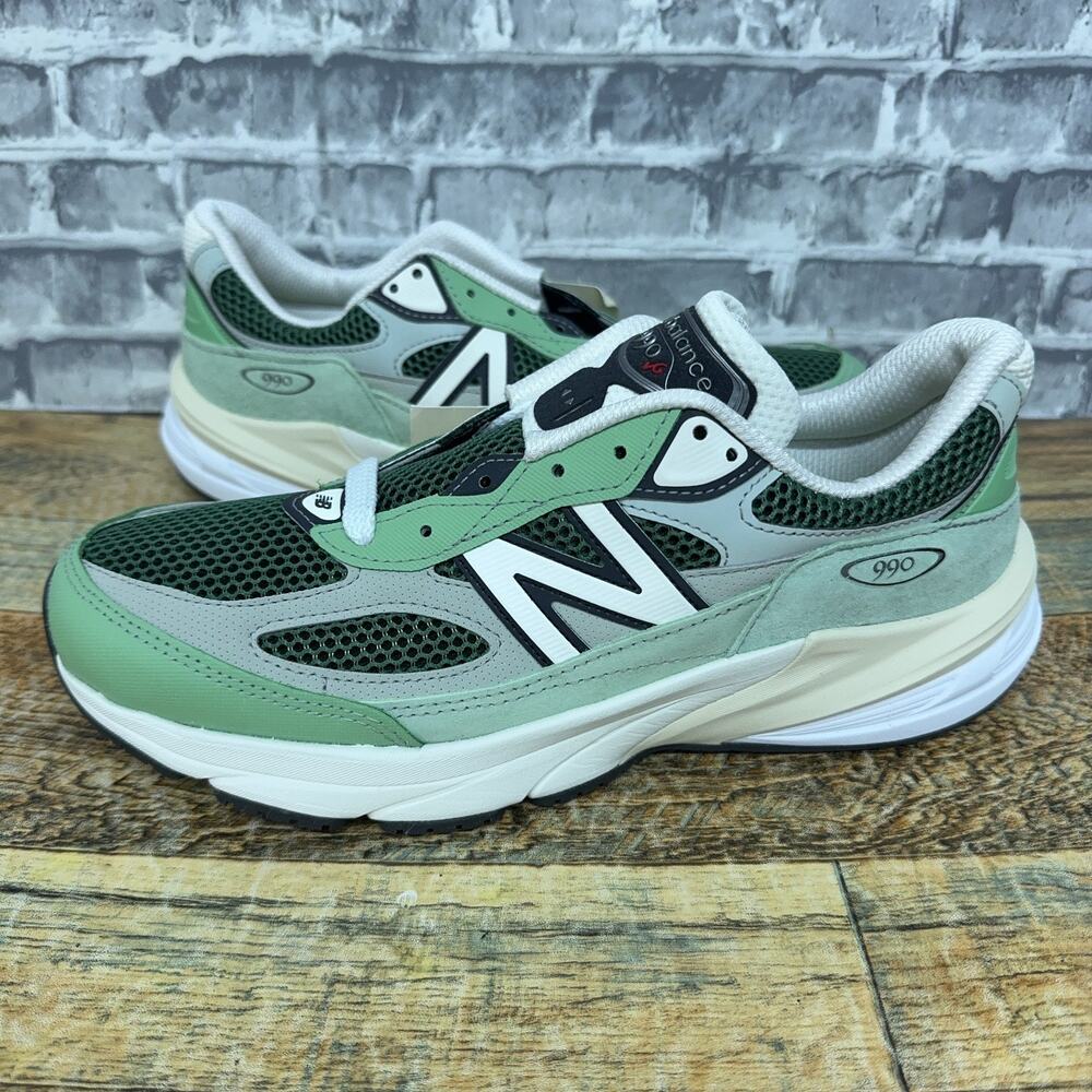 New Balance 990v6 Made in USA Avocado Natural Mint U990AB6 Mens Size 8 New